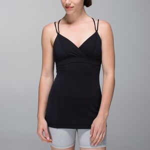 Lululemon Black Strappy Tank Top Size 2